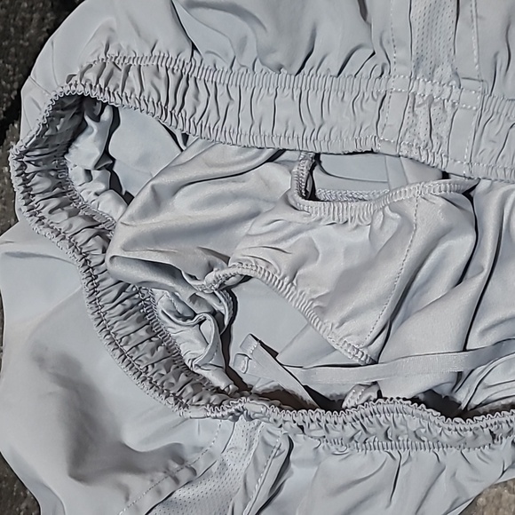 NIKE DRI-FIT SWOOSH LOGO LINED MESH ATHLETIC SHORTS - Picture 7 of 11